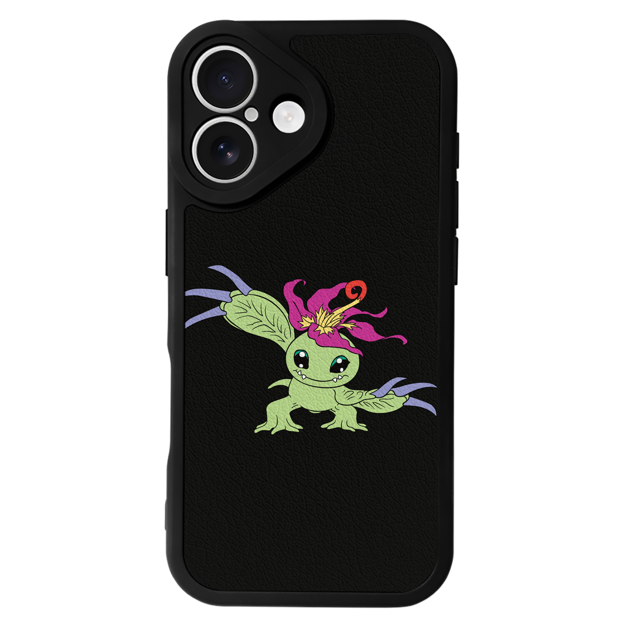 （画像用） Digimon デジタルモンスター/デジモン 【iPhone 16シリーズ対応】シリコンスマホケース（レザー調） 材質：シリコン